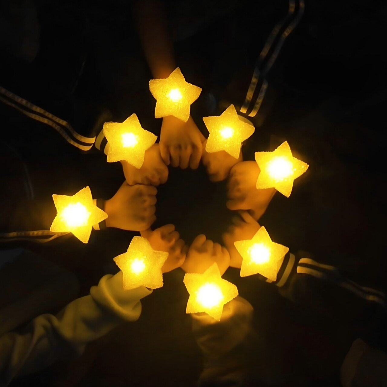摘星星的夜晚！发光灯手