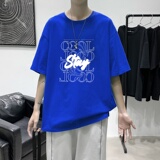 T3469P25港风2023夏新款T恤男宽松T恤落肩港风男T仓库正常配送，男装T恤，星座510A-2