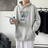 L2558P48秋冬新款卫衣男装宽松港风日系外套连帽衣服宽松卫衣，男装卫衣，星座510A-2