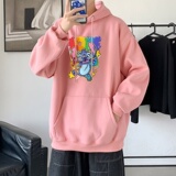 L2539P48卫衣男秋冬新款潮趣文字印花潮流休闲帅气连帽外套，男装卫衣，星座510A-2