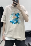 T1922P25港风室内2021新款短袖T恤男生宽松港风印花短袖T恤，男装T恤，星座510A-6
