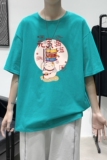 T1919P25情侣装潮牌男士夏季t恤港风室内新款半袖宽松圆领印花t恤，男装T恤，星座510A-6