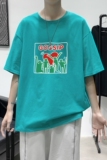 T3417P25港风2023夏新款T恤男宽松T恤落肩港风男T仓库正常配送，男装T恤，星座510A-2