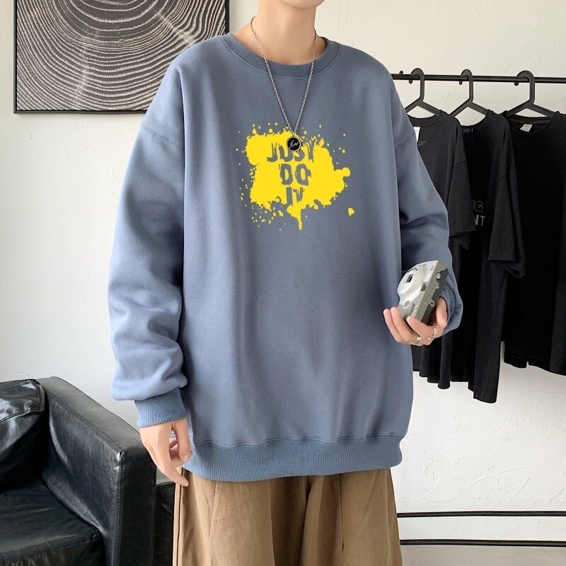 Y2456P38春秋季新款圆领卫衣男宽松套头衫港风休闲外套ins潮,男装卫衣,星座510A-2
