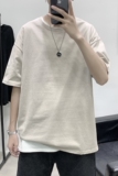 T2054P19港风室外2021夏季新款港风宽松短袖T恤男半袖圆领衫纯色，男装T恤，星座510A-6
