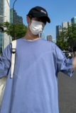 D2053P15港风室外2021夏新款纯色T恤纯棉宽松五色可选男女情侣T恤，男装T恤，星座510A-6