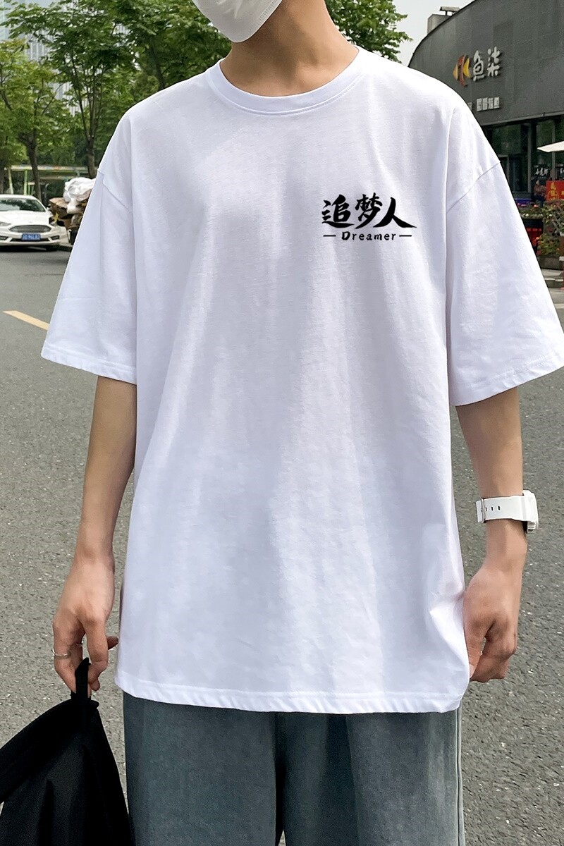 D2127港风室外新款夏季潮牌纯棉衣服ins原宿港风宽松半袖,男装T恤,星座510A-6