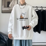 Y2711P38主推男圆领韩版运动外套ins港风青少年上衣21秋冬卫衣，男装卫衣，星座510A-2