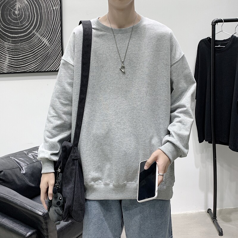 GB5618P28秋季新款韩版时尚休闲活动百搭潮男宽松棉线圆领净版卫,男装卫衣,星座510A-2