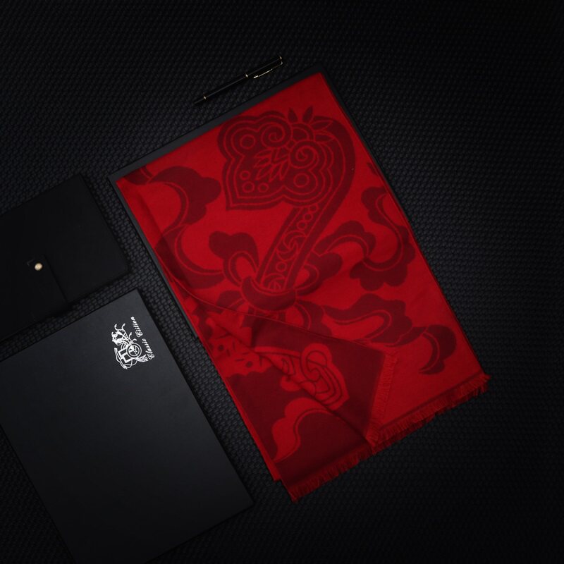 WJ0974P28围巾红大红色过年如意福聚会活动公司年会红围巾，围巾，星座510A-6