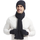 WJ0046P55新款冬生日送礼围巾帽子手套三件套装男潮毛线针织帽子，围巾，星座510A-6