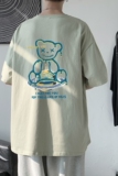 T1908P25港风室内2021新款短袖T恤男生宽松港风印花短袖T恤，男装T恤，星座510A-6