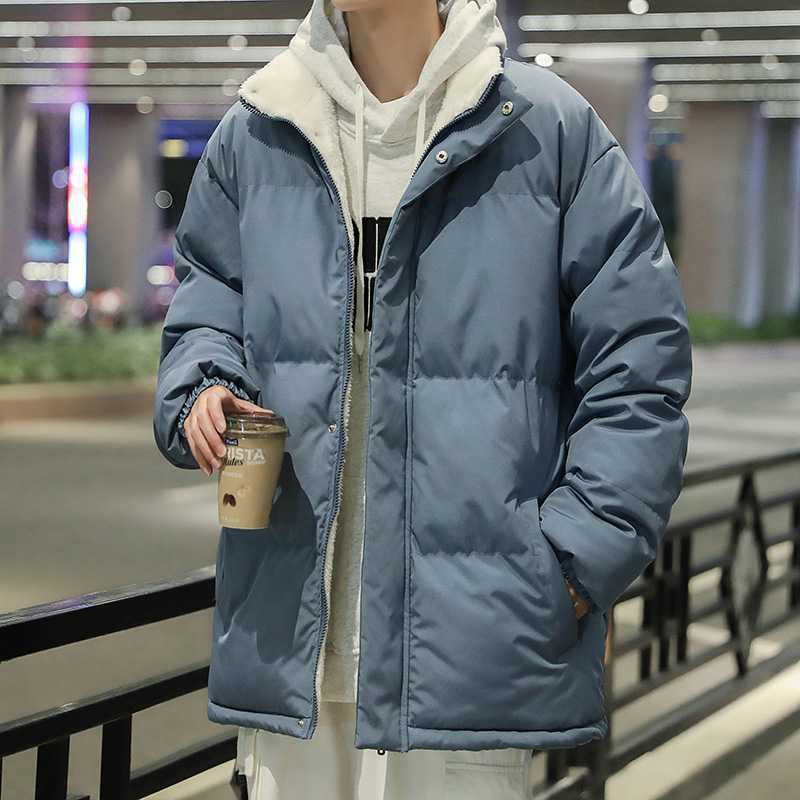 GB5602P75棉衣男秋冬港风宽松字母印花休闲棉服外套韩版潮流立领,男装棉衣,星座510A-2