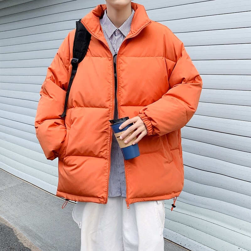 GB5596P70休闲ins潮流宽松百搭保棉衣男冬季加厚2023新款纯色港风图片