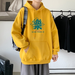 L2451P48延续 潮流元素潮趣文字字母印花常规款连帽卫衣男图片