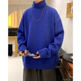 MG5788P47高级感慵懒潮牌oversize古着vintage冬加厚高领毛衣男，男装针织衫/毛衣，星座510A-2
