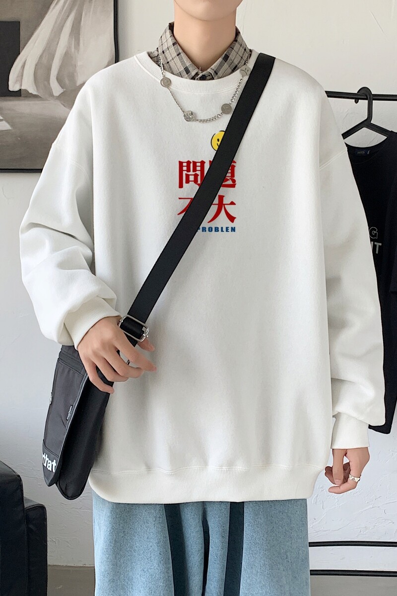 Y2368春秋季新款圆领卫衣男宽松套头衫港风休闲外套ins潮,男装卫衣,星座510A-6