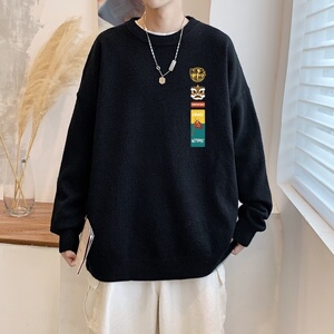 MD2854P55高领毛衣男士秋冬季韩版潮流港风ins情侣百搭宽松针织衫图片