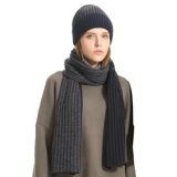 WJ0047P55情侣保暖手套三件套加厚绒护耳针织帽冬韩版毛线帽围巾，围巾，星座510A-6