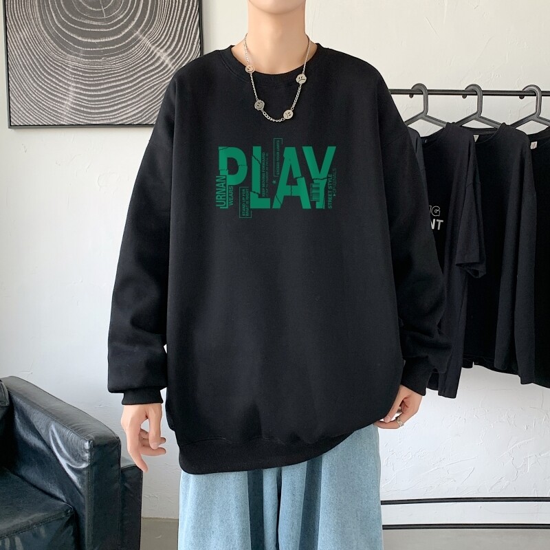 Y2553P38男2022春秋季运动开衫潮牌ins潮流休闲上衣圆领卫衣图片