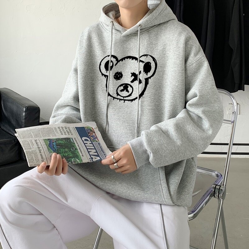 L2459P48秋卫衣2023秋新款港风ins连帽套头印花卫衣外套学生男女,男装卫衣,星座510A-2