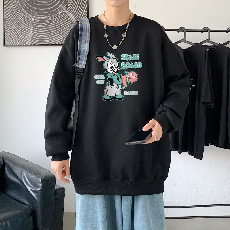 Y2557P38秋季男士bf宽松卫衣港风卫衣新款圆领韩版潮流衣服,男装卫衣,星座510A-2