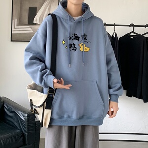 L2491P48秋装2023新款潮趣印花学生潮流男女情侣连帽卫衣图片