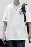 D2124港风室内男士夏季潮流潮牌潮印花半袖体恤纯棉男T恤，男装T恤，星座510A-6