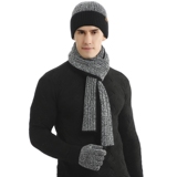 WJ0047P55情侣保暖手套三件套加厚绒护耳针织帽冬韩版毛线帽围巾，围巾，星座510A-6