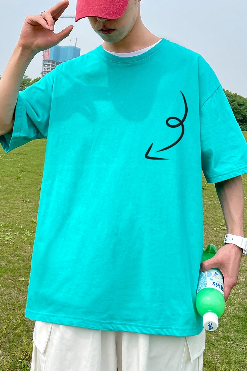 D2129港风室外纯多色全棉夏季新款时尚印花大码短袖情侣款T恤,男装T恤,星座510A-6