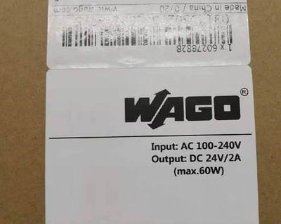 万可WAGO 787-1712 787-1722电源模块