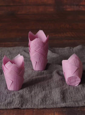 迷你小号烘焙防油纸杯防油麦芬巧克力纸托底3.5cm粉色月饼包装