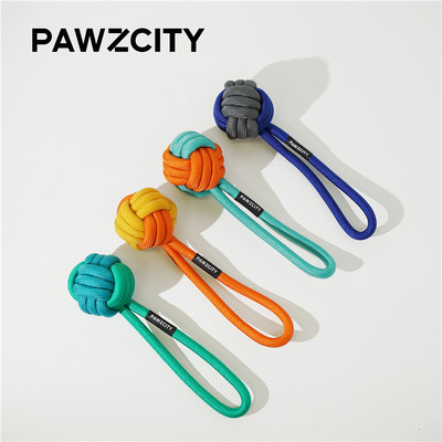 PAWZCITY都市拔河撕咬工具绳结