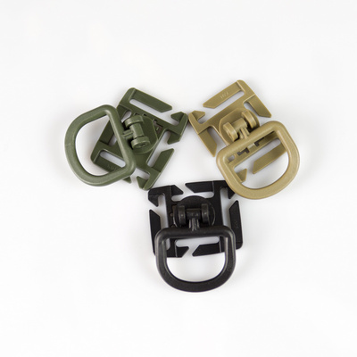 25mm可旋转D扣 适用于1英寸织带 背心包具MOLLE织带通用塑钢扣具