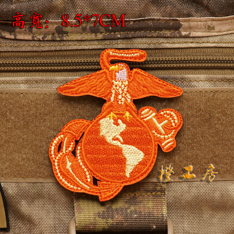 [三个包邮]USMC陆战队全球鹰刺绣魔术贴 背包徽章臂章贴章