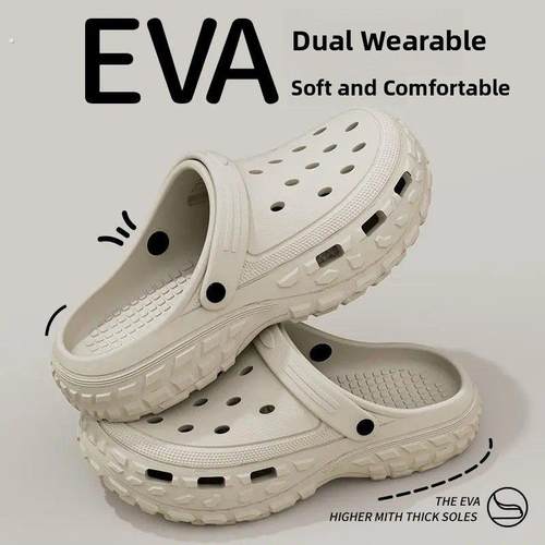 洞洞鞋男士夏季2025新款防滑凉鞋男生踩屎感沙滩开车外穿防臭拖鞋