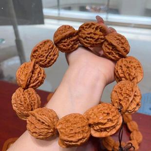 官帽核桃原色买文玩男士冷门手串文玩核桃血麒麟文玩手串配饰大全