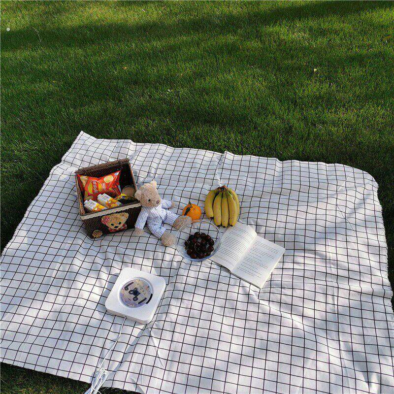 儿童野餐垫小号户外地面铺垫公园草地垫子加厚沙滩垫防水防沙格子