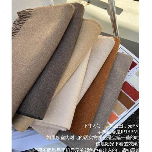 2025新款纯色围巾女冬季男通用情侣披肩两用保暖长款加厚日系韩版