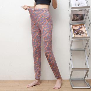 中老年妈妈宽松高腰打底裤 秋冬季 棉裤 女士加绒加厚外穿薄款 保暖裤