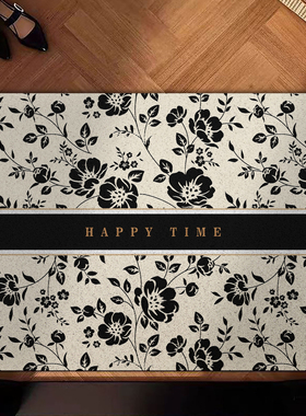 高颜值入户门丝圈地垫可剪裁pvc玄关门口大门口刮土除尘蹭脚垫子