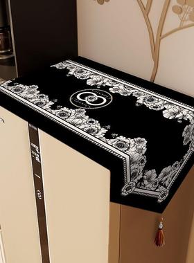 新款小香风轻奢冰箱防尘盖布棉麻单双开门盖巾洗衣机微波炉防尘罩