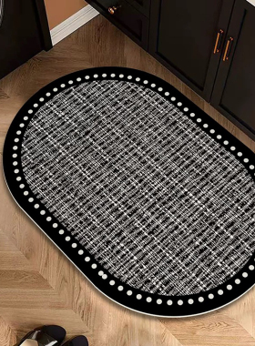 小香风轻奢浴室门口地垫卫生间专用吸水速干加厚防滑垫洗手间脚垫