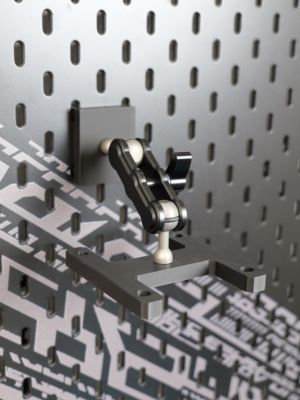 适用SKADIS宜家洞洞板配件rog便携显示器&vesa75屏幕伸缩支架套装