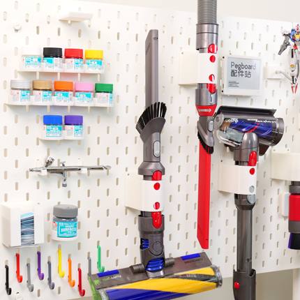 适用SKADIS 斯考迪斯 宜家洞洞板配件 戴森v7v8v10v11v15吸头支架