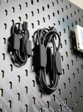 适用宜家SKADIS  斯考迪斯 宜家洞洞板配件 充电线hdmi线理线支架