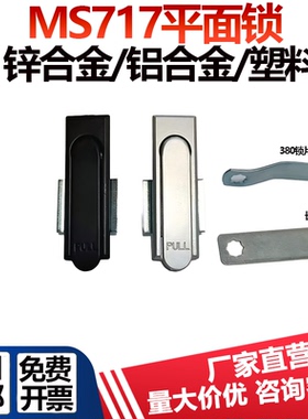 MS717-1配电箱柜门平面锁MS717-2连杆锁机械门锁柜锁设备MS380-2