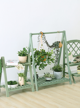 实木花架多层室内绿萝多肉小架子特价客厅落地阳台吊兰省空间盆架