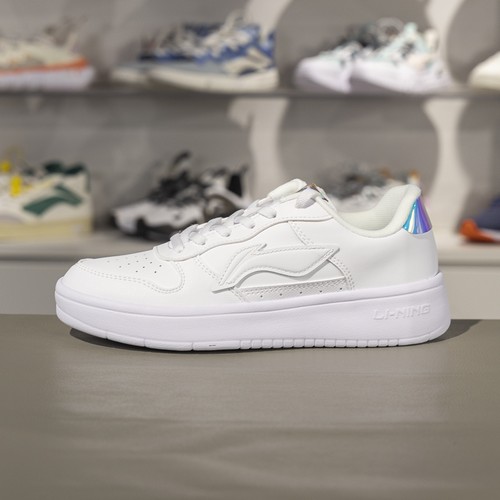 李宁系带女子板鞋低帮休闲鞋