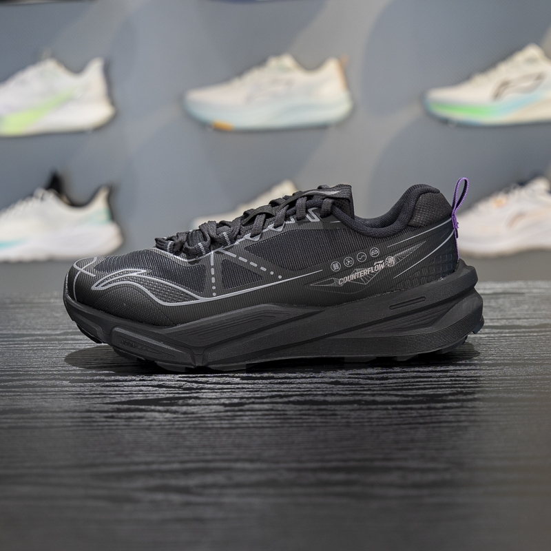 李宁耐磨男女通用系带户外徒步鞋